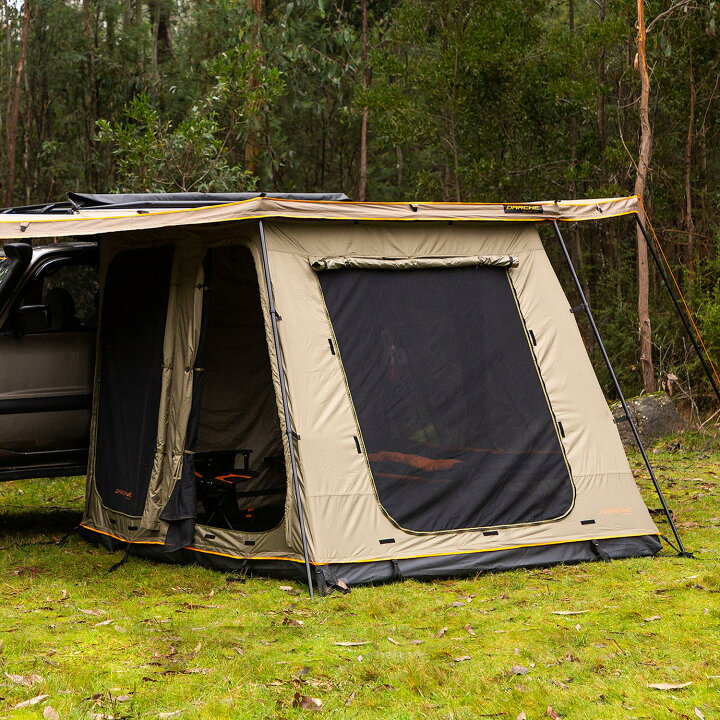 Amazon.co.jp: DANCHEL 4WD 車用サイドオーニング【1.5x2~2.5x3m】【1~5人用タープ】4シーズン防水 ソロ 広い 車用タープ  サンシェード カーテント キャンプ用品 アウトドア 組立簡単 持ち運び便利 (カーキ, 2x3m) : スポーツ＆アウトドア DANCHEL OUTDOOR (ダンチェル アウトドア) 引き出し式カーオーニング キャンプ用サイドウォール3枚付き 防水格納式ル