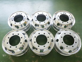 【中古】19.5×6.75 PCD:275 8穴 ALCOA アルコア ISO 768423 中古 6本セット アルミホイール