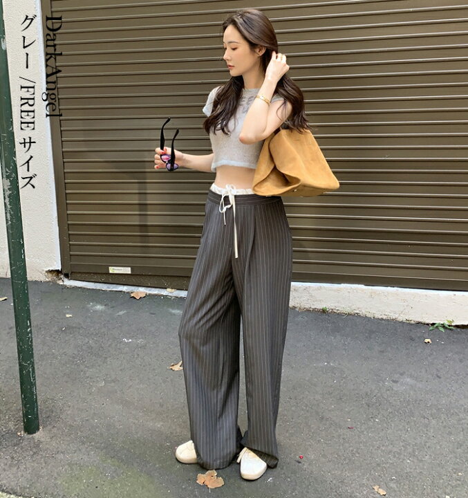 楽天市場】MAX1,000円OFFクーポン配布中！ダブルウエスト ワイドパンツ 