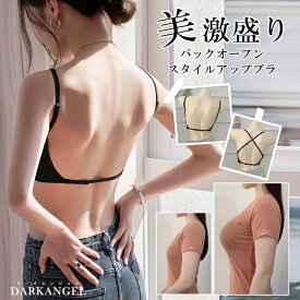 25％OFF！【6/4 19:59まで：1,868円！2点購入クーポンで】 背中見せ ブラ ブラトップ 背中 開き インナー バックオープンブラ トップス ブラジャーレディース キャミソール キャミ インナー 黒 バック オープン 見せブラ レース ベージュ【 バックオープンブラ 】