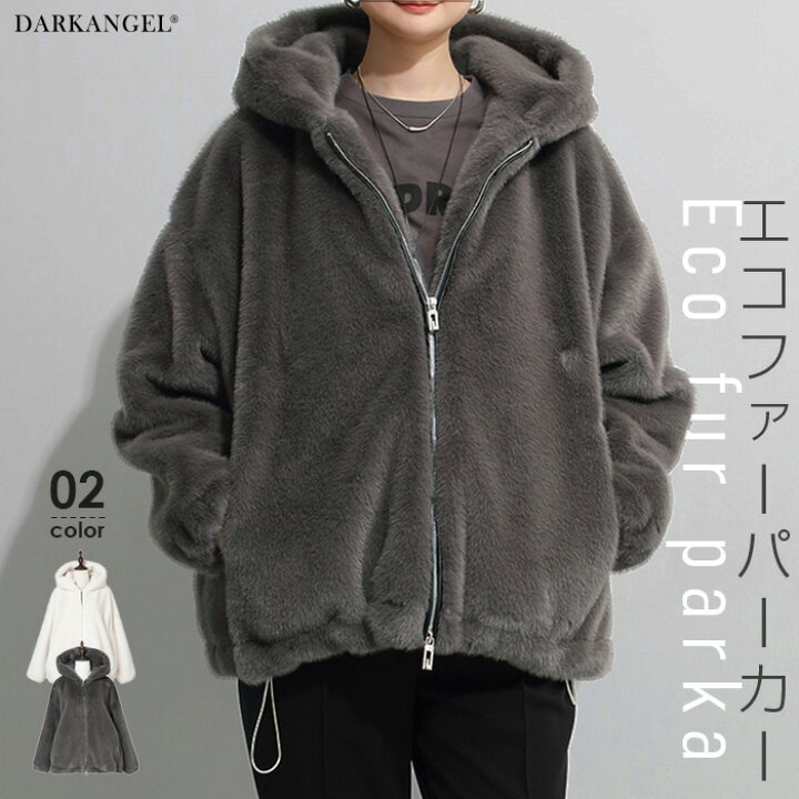 楽天市場】＼30％OFFクーポン2点購入で／フェイクファー ジャケット 