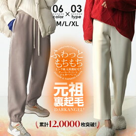 58%OFF!【11/15 10時〜24H限定：1,480円~1,980円！】 裏起毛 ジョガーパンツ テーパードパンツ レディース 裏起毛 パンツ ストレッチ ピンタック イージーパンツ 冬 大きいサイズ 【選べる2タイプ ジョガーパンツ】 ダークエンジェル スウェットがページ内最安