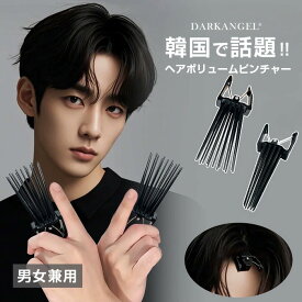 1点599円！【期間限定】前髪 ふんわり ボリュームアップ ヘアクリップ 根元 トップ立ち上げ ヒートレス ヘアピン 男女兼用 韓国 韓流 簡単 時短 スタイリング センターパート 毛流れ センター分け【ヘアボリュームピンチャー】