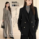 57%OFF!【9/14 10時〜24H限定：8,290円→3,490円！】ジャケット レディース ダブルテーラードジャケット ダブルブレス…