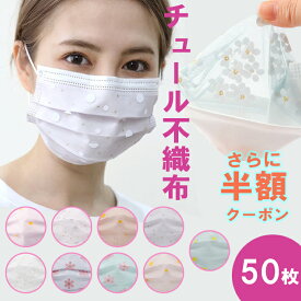 楽天市場 不織布 カラー マスク 50枚の通販