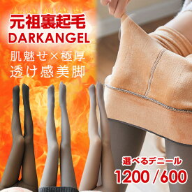 【期間限定：1枚1,399円！2枚購入&クーポン利用で】裏起毛フェイクタイツ 裏起毛タイツ タイツ 裏起毛 厚手 防寒 着圧 1200デニール 600デニール ストッキング 極厚 あったか あたたかい 冷え取り 毛布【選べる1200D / 600D フェイクタイツ】ダークエンジェルc_bag