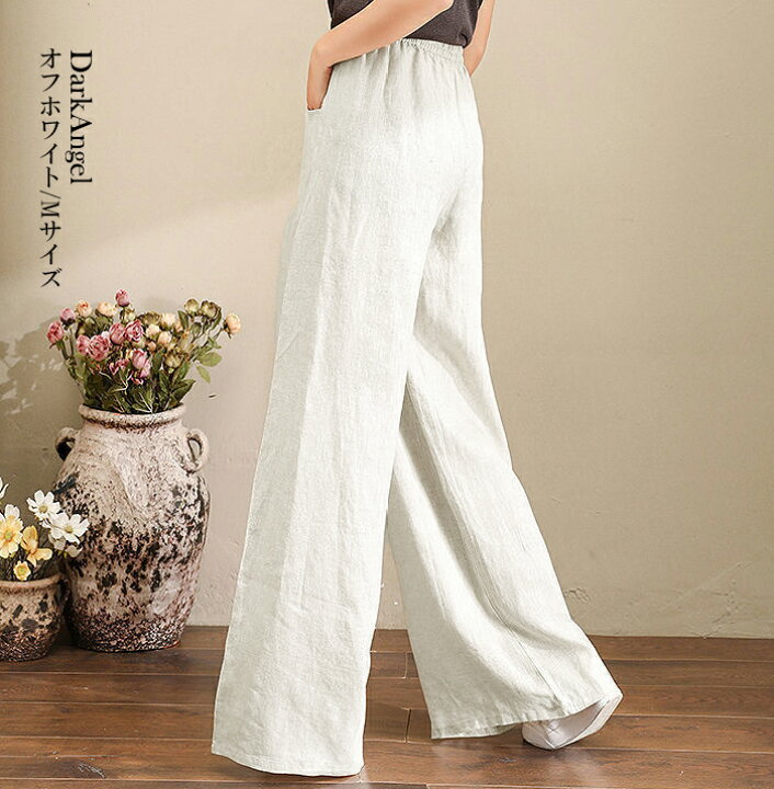 楽天市場 ワイドパンツ レディース 大きいサイズ 春 夏 パンツ ゆったり ウエストゴム 楽ちん ワイド リラックス ボトムス リネン 綿 コットン 黒 ブラック 白 ホワイト グレー グリーン ワイドフレアパンツ ダークエンジェル Dark Angel ダークエンジェル 楽天市場 ワイドパンツ レディース 大きいサイズ 春 夏 パンツ ゆったり ウエストゴム 楽ちん ワイド リラックス ボトムス リネン 綿 コットン 黒 ブラック 白 ホワイト グレー グリーン ワイドフレアパンツ ダークエンジェル Dark Angel ダークエンジェル