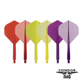 ダーツ フライト CONDOR AXE COLOR Standard コンドルアックス カラー スタンダード 無地 硬コン シャフト一体型