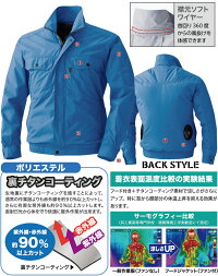 【即日発送】快適ウェア長袖ブルゾン基本セットV8302バッテリー充電器ファン空調服V8101V8102【裏チタンコーティング】【ポリエステル100%】作業服村上被服【M-4L】