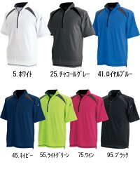 【送料無料】【TS-DESIGN藤和ショートスリーブハーフジップシャツ3015】【半袖シャツ】【メンズ】【マッスルサポート】【吸汗速乾Tシャツアンダーシャツ】【クールビズ】【カラーラボ】【春夏】