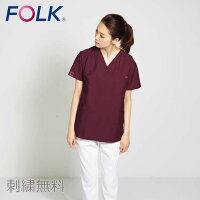 スクラブ医療PANTONEパントンFOLKスクラブ(男女兼用)7000SCユニフォーム医師医療用白衣クリニックフォーク21色展開術衣