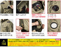 【予約】バートルエアークラフト空調服長袖ブルゾンAC1121P【服のみ】カモフラ迷彩柄BURTLEジャケットジャンパー熱中症対策男女兼用作業着作業服