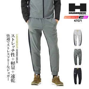 �y���������zHUMMER �n�}�[ ���[�N�W���P�b�g �W���K�[�p���c 2025AW�V�� 47071 �X�g���b�` ���y�� ���� �֕��j�b�g �Y�{�� �H�~ �ړ��� ���]�� �o�C�N �A�E�g�h�A ��ƕ� ��ƒ� �A�^�b�N�x�[�X H