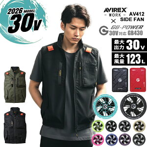 �y���������zAVIREX �A�r���b�N�X �󒲕� 2026�N ���[�N�x�X�g �T�C�h�t�@�� kurodaruma-av412 ���M�W���p�� 30V �t���Z�b�g GB430 GFX �o�b�e���[���t�@���Z�b�g�i���M���� ���M�W���p�� GB-POWER 30Vset�j 