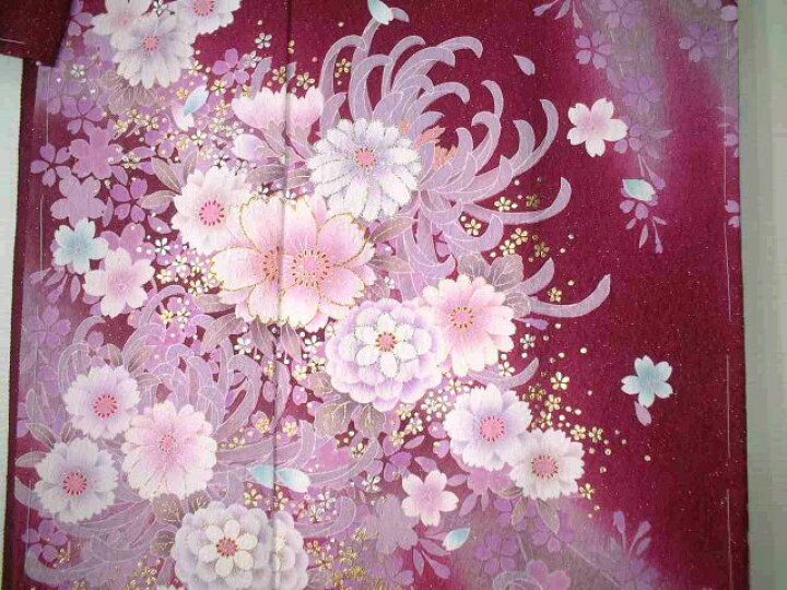 楽天市場】【送料無料】新品 正絹お仕立て付き振袖 豪華な百花繚乱文様 
