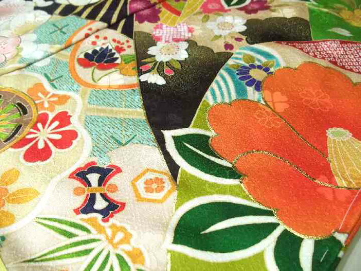 楽天市場】【送料無料】振袖 お仕立て付き 正絹 手描京友禅 茄子紺色  