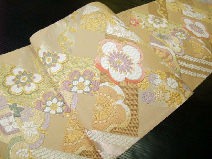 楽天市場】【送料無料】新品 正絹西陣袋帯 唐織吉祥松竹梅正倉院華文  