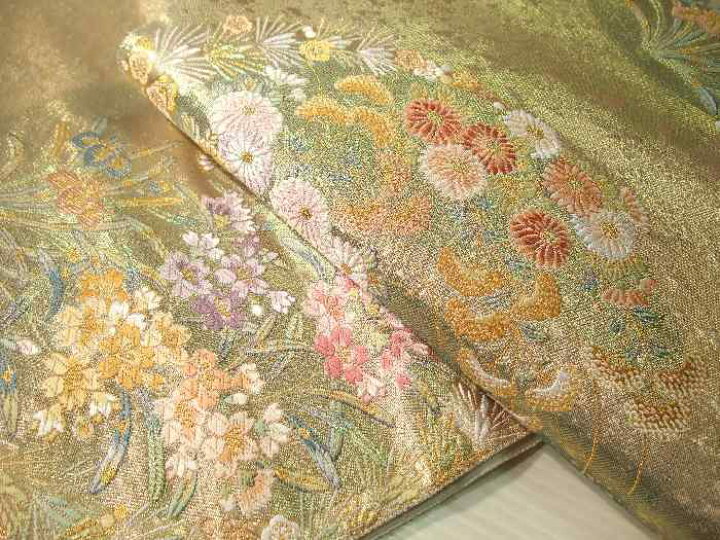 楽天市場】【送料無料】袋帯 正絹 西陣 長嶋成織物 翔鳳錦 新品 hu332  