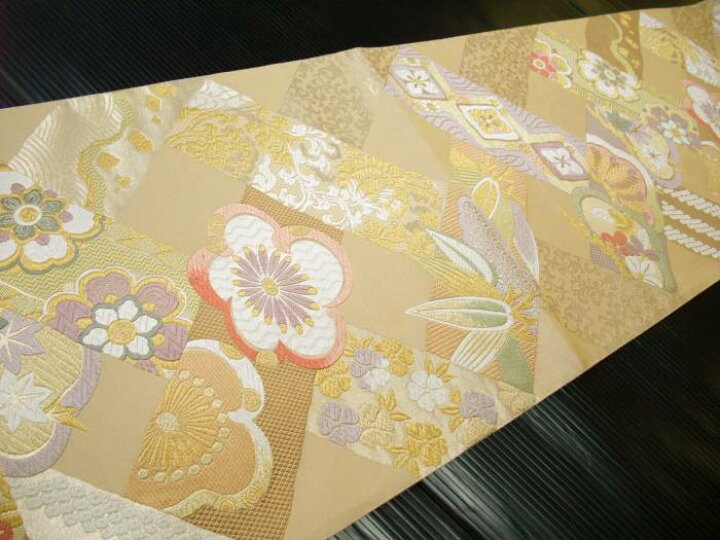楽天市場】【送料無料】新品 正絹西陣袋帯 唐織吉祥松竹梅正倉院華文 