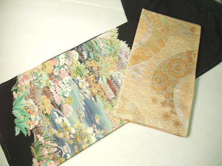楽天市場】【送料無料】逸品 正絹西陣袋帯 燦金つづれ−正倉院華文様  