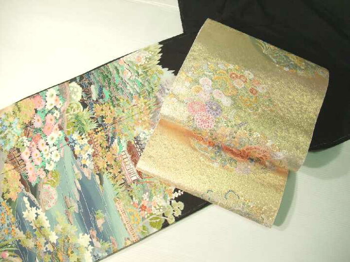 楽天市場】【送料無料】袋帯 正絹 西陣 長嶋成織物 翔鳳錦 新品 hu332  