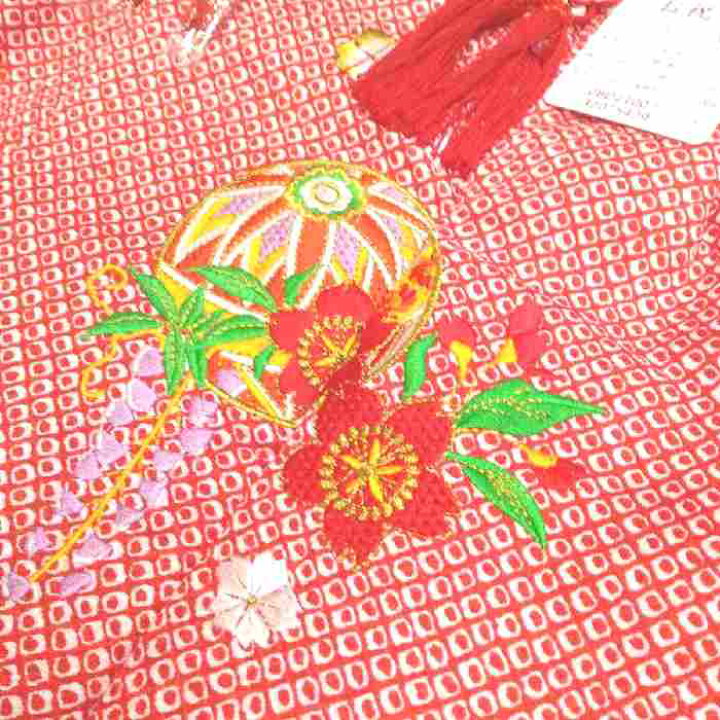 楽天市場】【送料無料】七五三 着物 3歳 被布・着物6点セット 刺繍花 