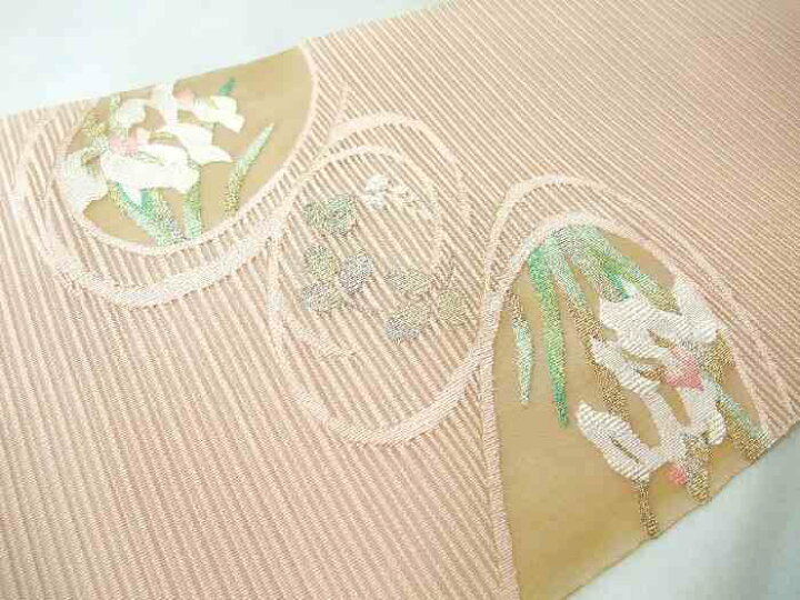 楽天市場】【送料無料】夏物 正絹絽綴れ八寸名古屋帯 粋な花模様 新品  