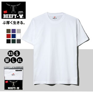 �y�ő�800�~OFF�N�[�|���I�����Δ����قǂ����z�w�C���Y H5180 Hanes BEEFY-T T�V���c 24SS BEEFY-T �r�[�t�B�[ ���� ��T ���� �w�r�[�E�F�C�g ���� �^�O�� �^�O���X ��100 �R�b�g�� XS S M L XL �p�b�NT ���n
