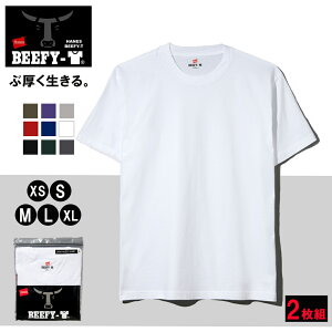 yő800~OFFN[|IΔقǂz2g wCY H5180 Hanes BEEFY-T TVc 24SS BEEFY-T r[tB[  T  wr[EFCg  ^O ^OX 100 Rbg XS S M L XL pbN