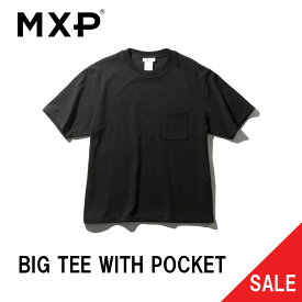 【最大800円OFFクーポン！買えば買うほどお得】MXP MX38302 エムエックスピー BIG TEE WITH POCKET ミディアムドライジャージ ビッグティーウィズポケット メンズ レディース 消臭 夏 春 秋 冬 梅雨 高機能 多機能