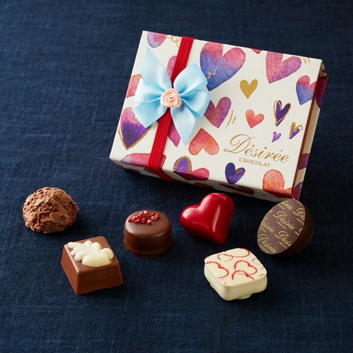 楽天市場 ショコラ 6ヶ入 1903年創業 ネット限定販売 デジレーチョコレート チョコ ギフト スイーツ お菓子 洋菓子 高級 人気 かわいい お返し おしゃれ お取り寄せ ダスカコレクション