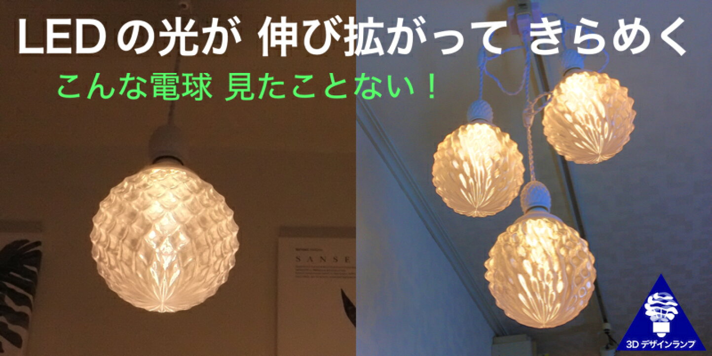 楽天市場 | デイシン プライム - きらめく透明シェードつき電球 