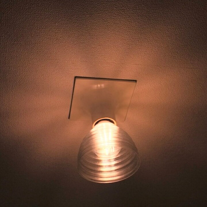 楽天市場 透明な Led電球カバー シェードのみ 同心円模様の傘 直径 12cm 裸電球にかぶせる おしゃれ照明カバー きらめくランプシェード ペンダントライトにも 天井直付けのシーリングライトにも E26 E17 デイシン プライム