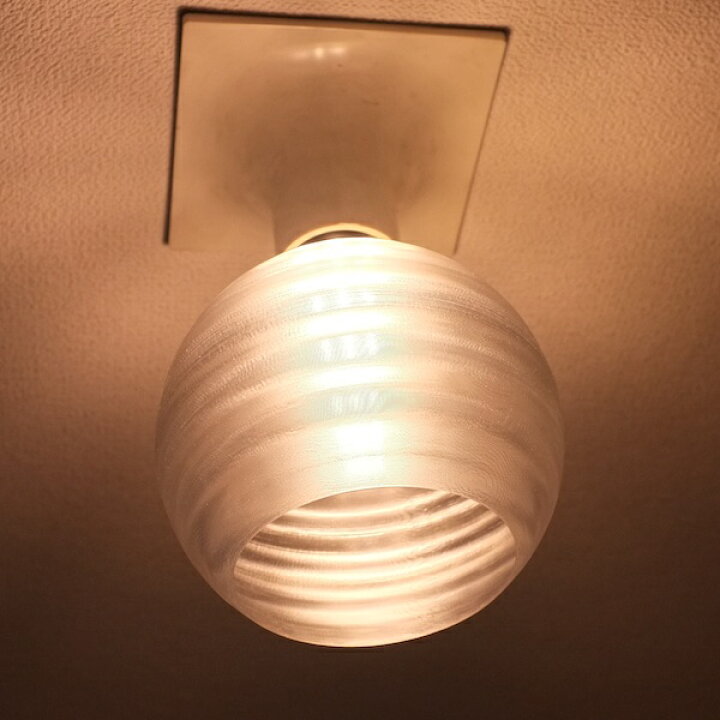 楽天市場 ランプシェード シェードのみ 透明な Led電球カバー きらめく同心円模様の傘 直径 15cm 裸電球にかぶせる おしゃれ照明カバー ペンダントライトにも 天井直付けのシーリングライトにも E26 E17 デイシン プライム