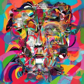 AIアートポスター カナブストラクド「ピカソ・非セザンヌ的…」 Kanabstracd オリジナルアート作品 アートポスター アートプリント 壁掛けアート ウォールアート インテリア デジタルアート 現代アート