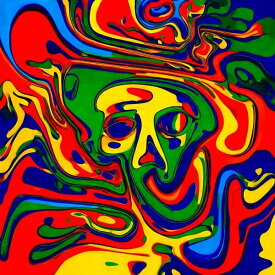 絵画風 AIアート ポスター モノクローム_キルトの影響を排したカナブストラクドによる 「無題」