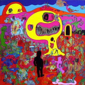 AIアートポスター カナブストラクド「ミロ的不条理主義」 Kanabstracd オリジナルアート作品 アートポスター アートプリント 壁掛けアート ウォールアート インテリア デジタルアート 現代アート