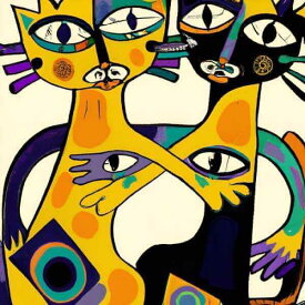 猫アート AIアートポスター 「ピカソ風の猫」 ねこアート キャットアート 猫の絵 ネコ 近代画家風 近代画風アート Pablo Ruiz Picasso オリジナルアート作品 アートポスター アートプリント 壁掛けアート ウォールアート インテリア デジタルアート 現代アート