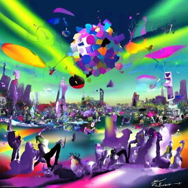 AIアートポスター カナブストラクド「Mosqu 的木目なき±超現実」 Kanabstracd オリジナルアート作品 アートポスター アートプリント 壁掛けアート ウォールアート インテリア デジタルアート 現代アート