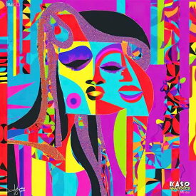 AIアートポスター カナブストラクド「ピカソ・非セザンヌ的…」 Kanabstracd オリジナルアート作品 アートポスター アートプリント 壁掛けアート ウォールアート インテリア デジタルアート 現代アート