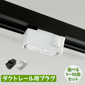 ダクトレールプラグ ダクト用プラグ ダクトレール 専用 プラグ プラグ ダクトレール ダクトプラグ ライティングレールプラグ 変換プラグ 天井照明 ペンダントライト ライティングレール用 コンセント レール用 おしゃれ インテリア 黒 白 ブラック ホワイト LED対応