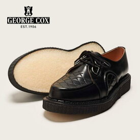 GEORGE COX ジョージコックス メンズ ユニセックス HAMILTON DACE IVC 040 厚底 IV コルゲートクレープソール BLACK ブラック 定番