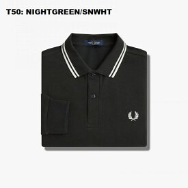 【期間限定 ポイント10倍 】フレッドペリー FRED PERRY ポロシャツ 長袖 The Fred Perry Shirt M3636 メンズ レディース ユニセックス BLACK OATMEAL SHADED STONE NAVY/DARKCARAMEL NIGHTGREEN/SNWHT BLK/CYBLU/UNIGRN ブラック ブラウン オートミール ナイトグリーン