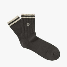 【期間限定 ポイント10倍 】FRED PERRY フレッドペリー ソックス TIPPED SHORT SOCKS F19998 メンズ レディース ユニセックス 英国ブランド ラインソックス スポーティー BLACK WHITE NAVY ホワイト ネイビー ブラック 靴下 プレゼント