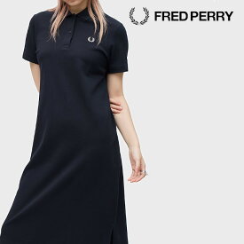 【新作商品 ポイント10倍 】フレッドペリー FRED PERRY レディース ユニセックス ポロシャツ ワンピース Split Detail Pique Dress D3174 英国ブランド イングランド BLACK CARRINGTON ROAD BRICK ブラック ブリック