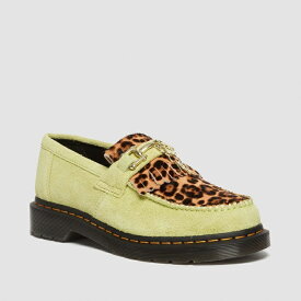 ドクターマーチン Dr.Martens メンズ レディース ユニセックス ADRIAN BONE SNAFFLE LOAFER 31508097 LIME GREEN+ARCHIVE LEOPARD アーカイブ レオパード ライムグリーン 24SS 春夏 新作