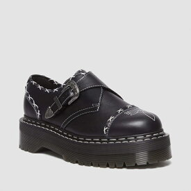 ドクターマーチン Dr.Martens メンズ レディース ユニセックス QUAD GOTHIC AMERICANA MONK STRAP SHOES 34131001 BLACK ブラック カントリー ウエスタン 24SS 春夏 新作