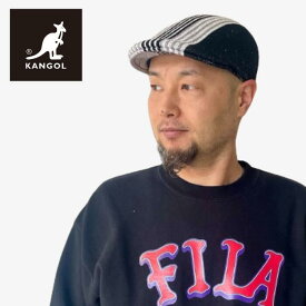 【 新作商品 ポイント10倍 】KANGOL カンゴール LEAGUE 507 241069608 GREY/BLACK グレー/ブラック ベースハンチング メンズ レディース ユニセックス リコロール ストライプ