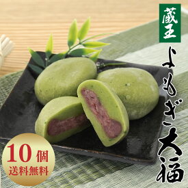 蔵王 よもぎ大福 1袋10個 よもぎ餅 よもぎもち 蓬餅 ヨモギ餅 よもぎ 餅 取り寄せ 大福 冷凍 お茶菓子 個包装 和菓子 ギフト お取り寄せ 国産 あんこ 草餅 美味しいお菓子 おいしいお菓子 冷凍スイーツ 和スイーツ プレゼント 贈り物