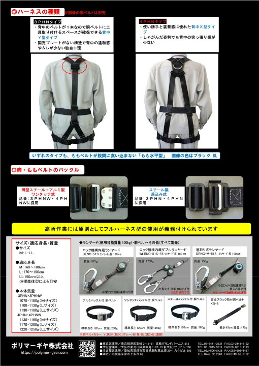 楽天市場】【納期3ヶ月〜】ポリマーギヤ (/B) Y型 フルハーネス 